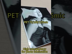 Fotofotografie-Laminationskristall und hochtransparente PET-Wärmefolie