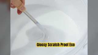 Glänzende, kratzfeste Beschichtung auf Wasserbasis