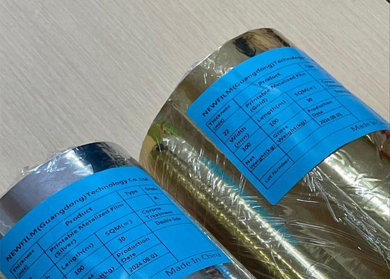 Ein guter Preis. PET-Aluminiumplattierungsfilm für 1 Zoll oder 3 Zoll Kernpapierkernen Online