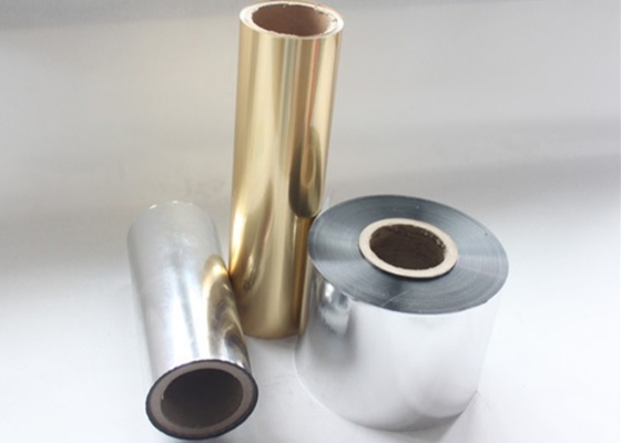 Good price 1500 mm Breite der Verpackung BOPP/PET Metallisierte thermische Laminatfolie 21 μm Dicke Länge/Rolle 3000-4000 m Online