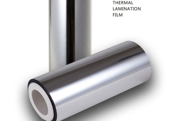 Good price Plasmapoliertes Metallsubstrat BOPP-Wärmelaminierungsfilm 21 μm Nano-Glanz für die Geschwindigkeit Warmdruckverpackung Online