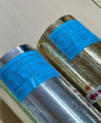 Good price Metallstreamer-Touchfläche Laser-Aluminium-BOPP-Film für Seidenlappendruck/Hotstempel/Geboss Online
