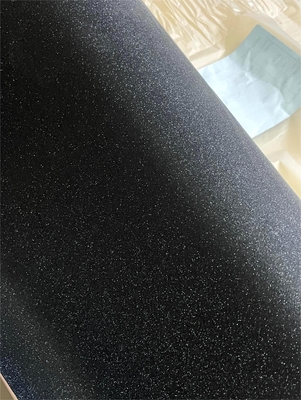 Good price Breite weniger als 1300 mm Dekorationsverpackungsfilm für die Lamination mit schwarzem Glitzer Online