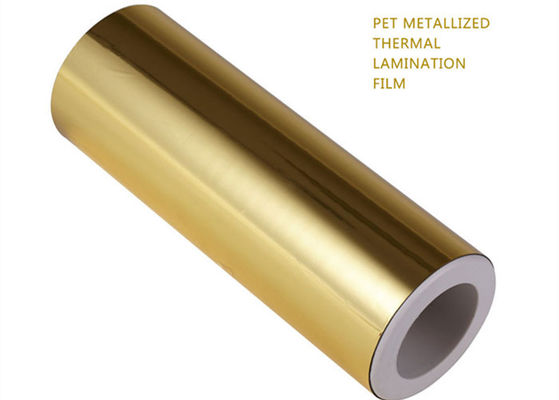 Good price 1 Zoll gute Festigkeit Metallisierter Wärmelaminierungsfilm Gold Silber Aluminium PET Film Roll Online